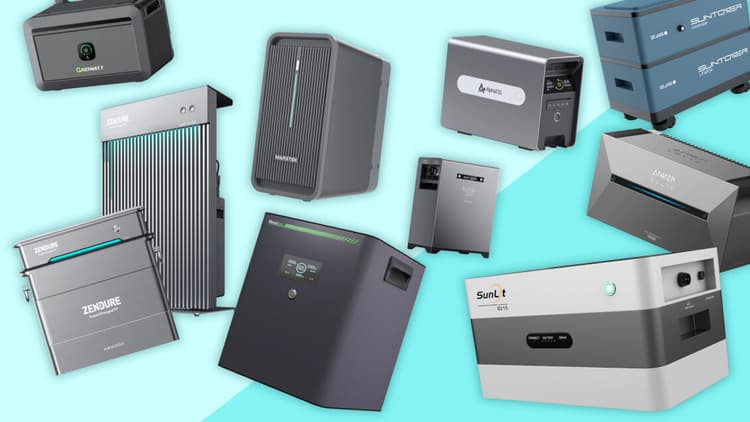 Mehrere Balkonkraftkwerkspeicher in der Übersicht