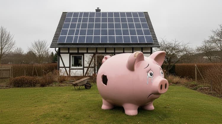 PV Einspeisung Niederlande Sparschwein (Bild: KI generiert)