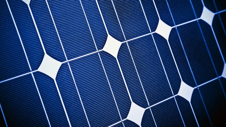 Solarmodul Nahaufnahme